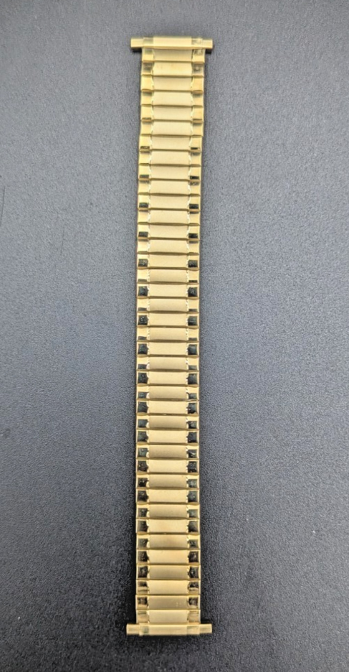 Speidel Gold Twist O Flex Stainless Steel Mens Watch Band
